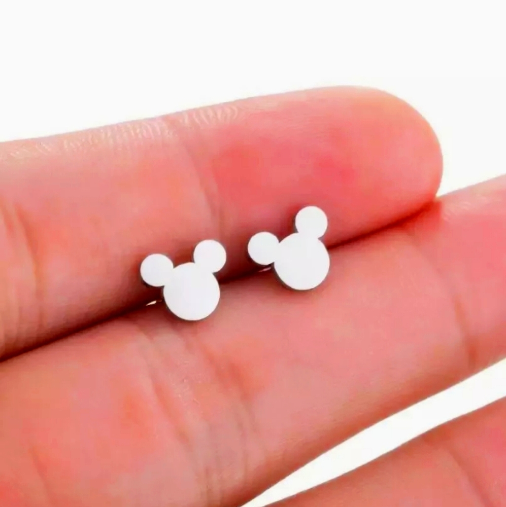 🆕 Mickey mouse Stainless steel small Stud Earrings